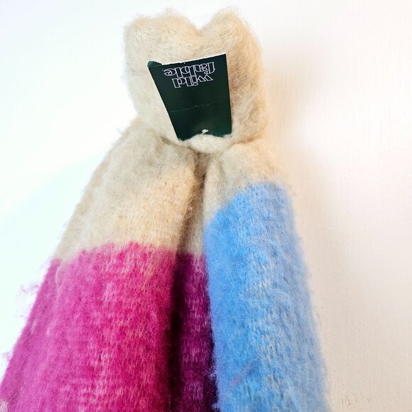 Wild Fable Recycle Polyester Pastel Color Blocked Heavy Thick Comfy Scarf, NWT - Picture 5 of 5